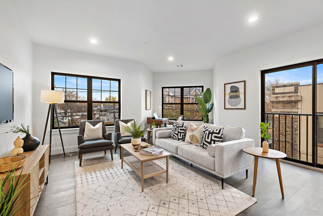 Model Home Living Room - Netherwood Flats