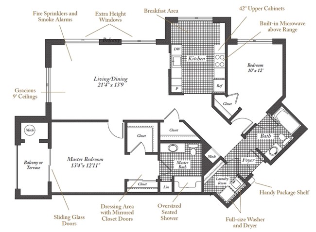 Floorplan - Evergreens at Columbia Town Center