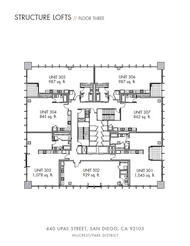 3rd Floor Plan - Structure
