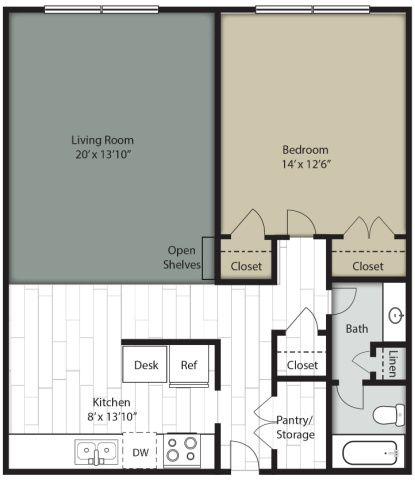 Floorplan - Wedgwood Apartments