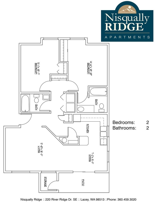 2BR/2BA - Nisqually Ridge