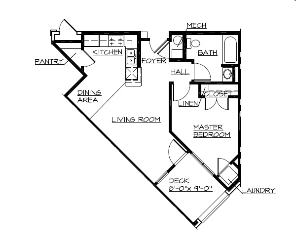 1BR/1BA - Wesleyan Place