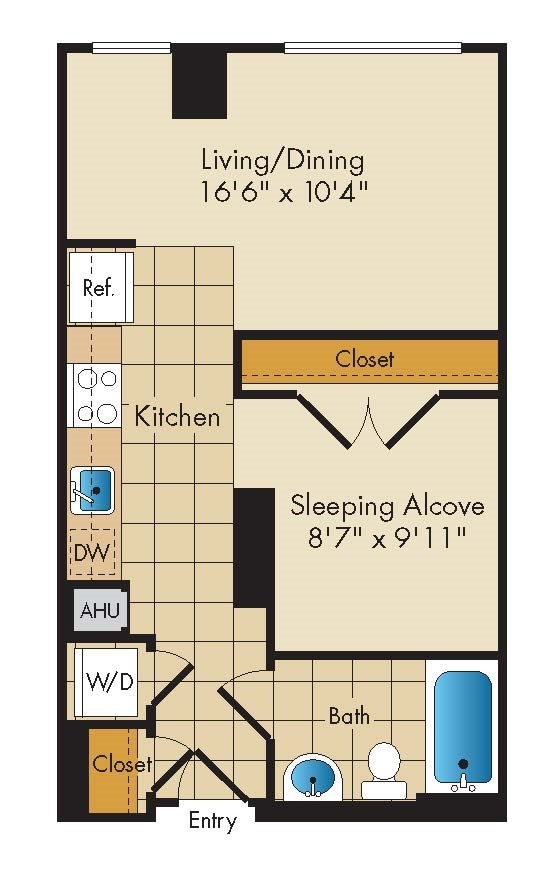 Floorplan - Flats 130 at Constitution Square