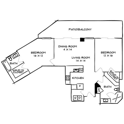 Floorplan - Flamingo South Beach