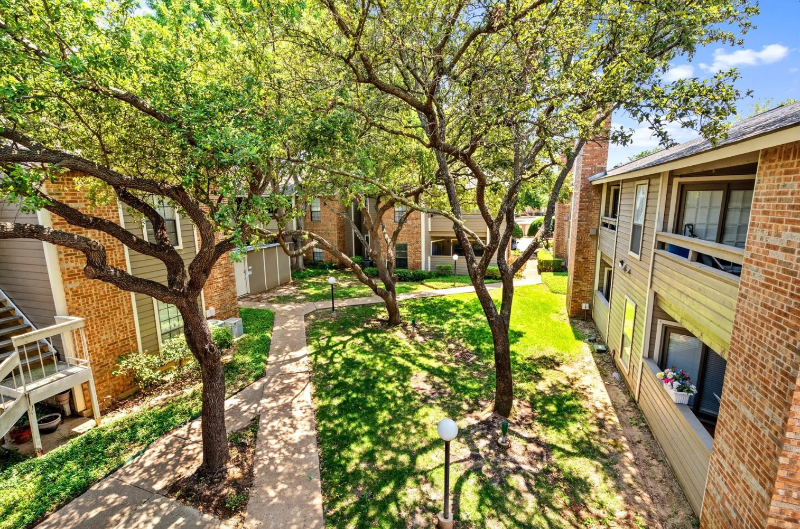 Back-yard view from patio - 1206 Riverchase Ln