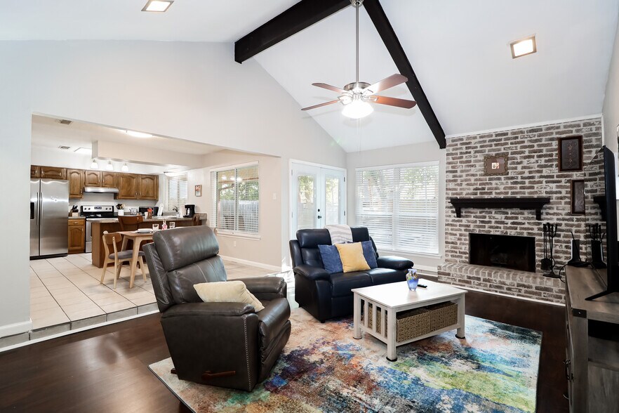 This is a view of the main living area. All the furniture is new, including that leather La-Z-Boy re - 2507 Holt Road