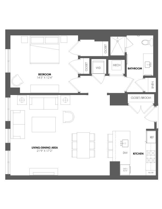 Floorplan - The Residences at Eastern Market