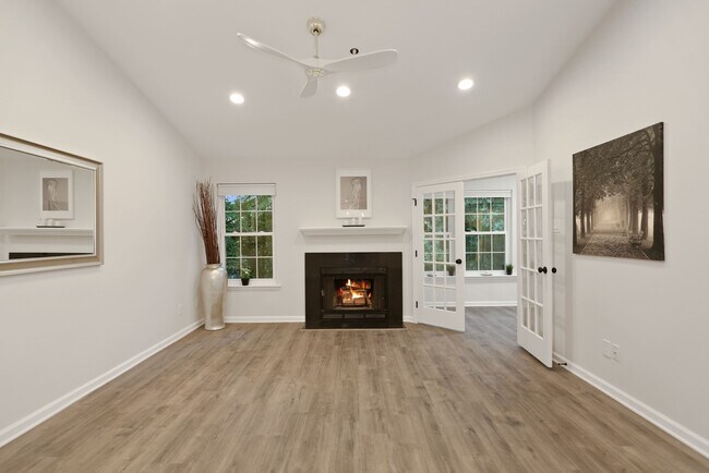 double French door showing entrance to Den/2nd bedroom/office space - 3309 Wyndham Cir