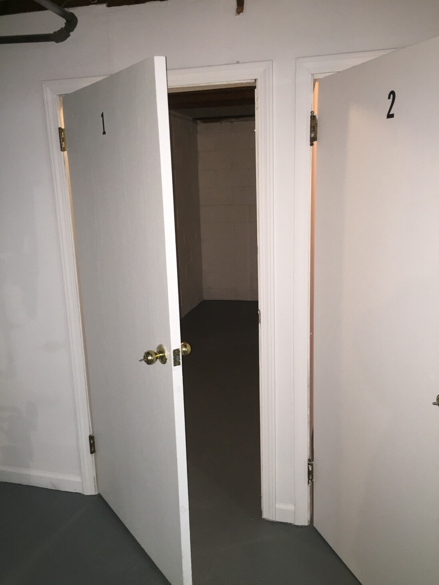Door of Apt 1 storage room - 3903 Cass St