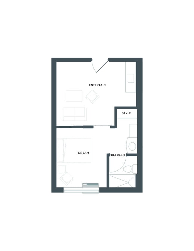 A1 Floor Plan - 1105 Flats at North Hills
