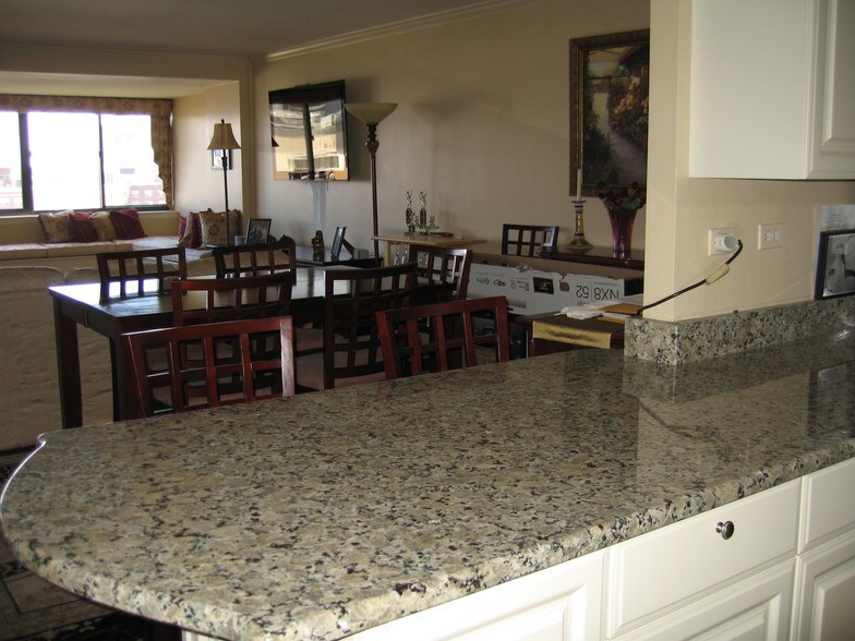 view of breakfast bar looking into condo - 6 Whittier Pl