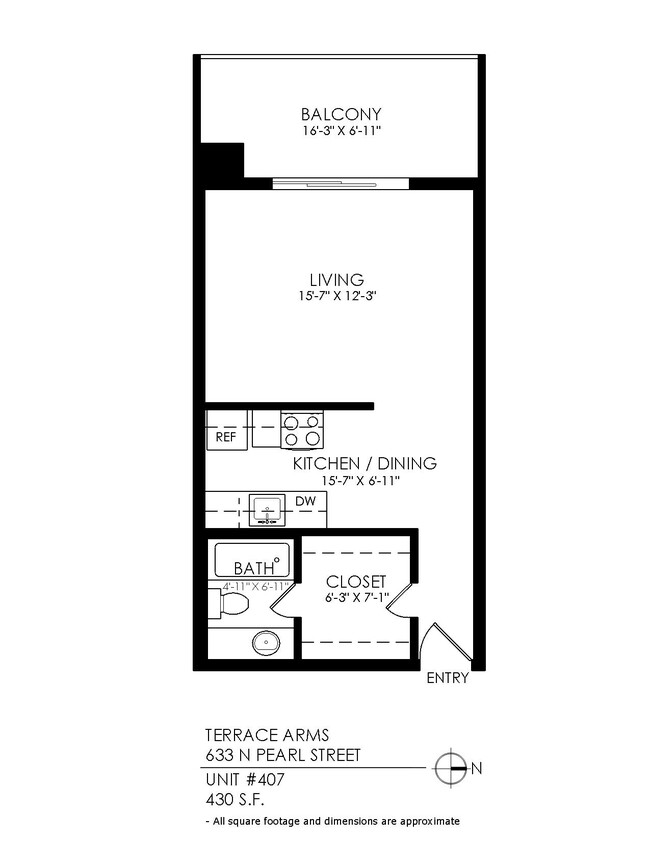 Floorplan - Terrace Arms Apartments