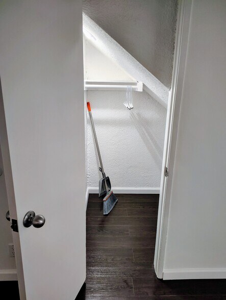 UNDER STAIRS LARGE CLOSET IN LIVING ROOM - 1217 S Orange Grove Ave
