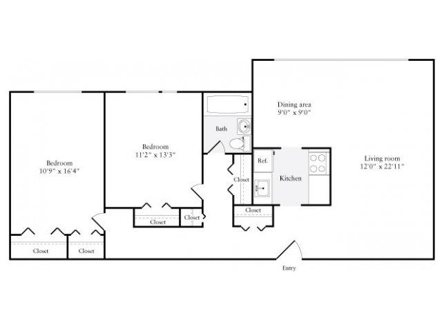 Floorplan - eaves Glover Park