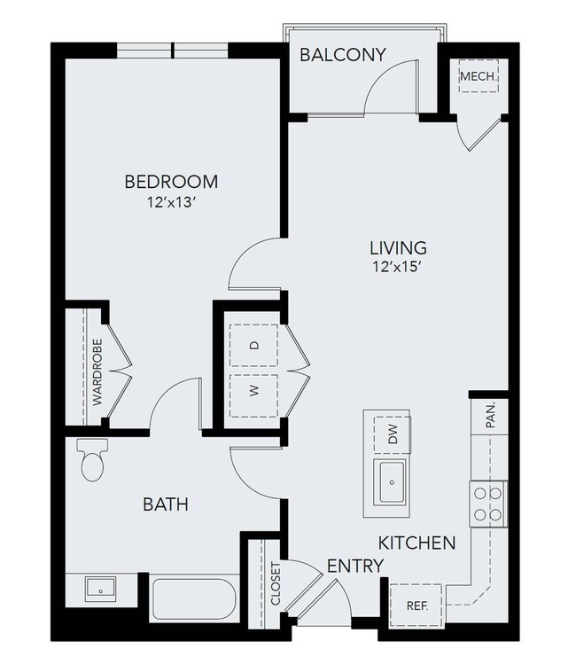 A1a ADA | 1 bed 1 bath | 806 sq ft - Avenida Watermarq