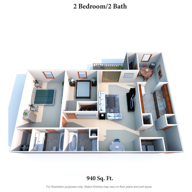 Floorplan - Four Worlds Apartments