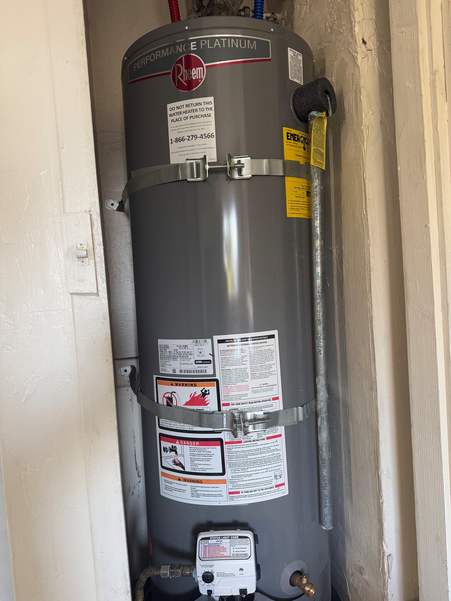 New 40 gallon water heater - 1929 Daly St