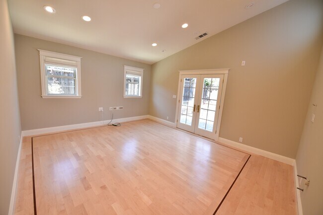 Family room with French doors to patio - 1287 Westwood St