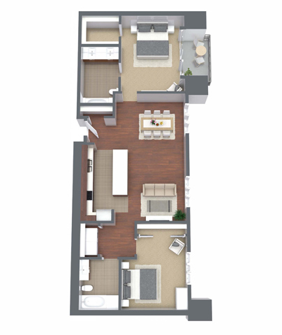 Floorplan - Nineteen800 Apartments