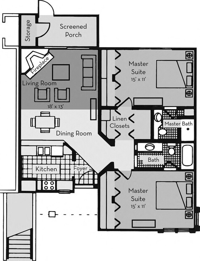 Floorplan - Fishermans Village Apartments