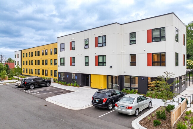 Rear of Building and Parking - Stryker Senior Housing