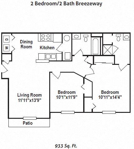 Floorplan - Brookfield Village Apartments