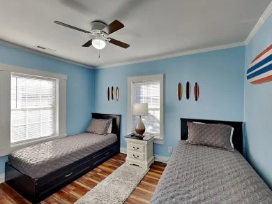 Bedroom 3 - Two Twin Sized Beds, Smart TV - 411 Monroe Ave
