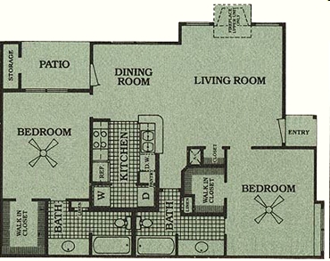 2BR/2BA - Hunters Creek Apartments