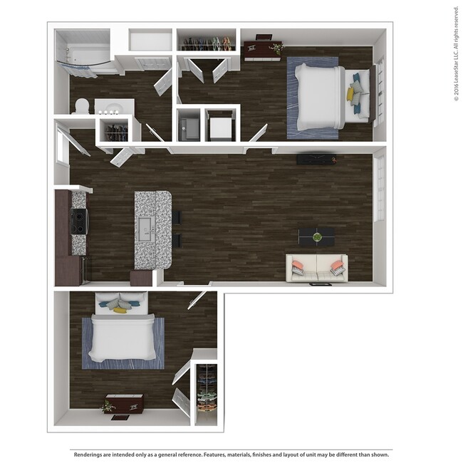 2x1-Bld.3 Floorplan - Overlook at Notre Dame