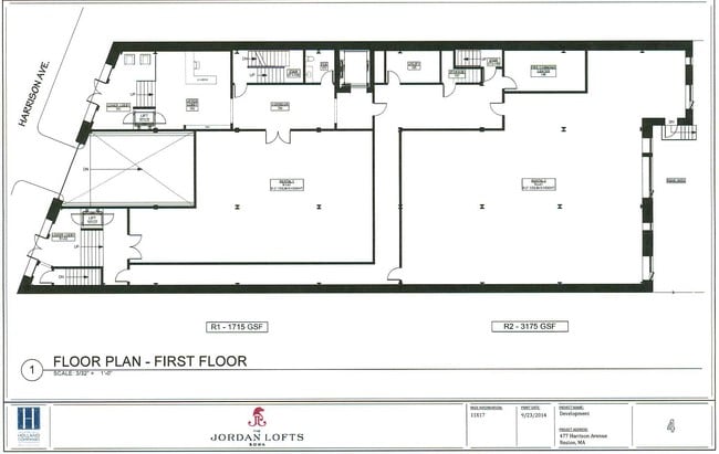 1st Floor Plan - The Jordan Lofts