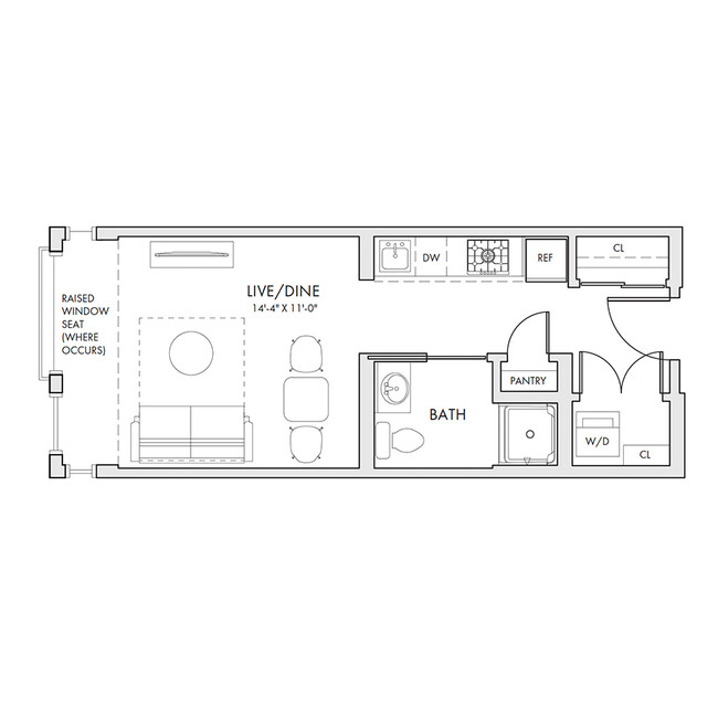 Floorplan - Clark Apartments