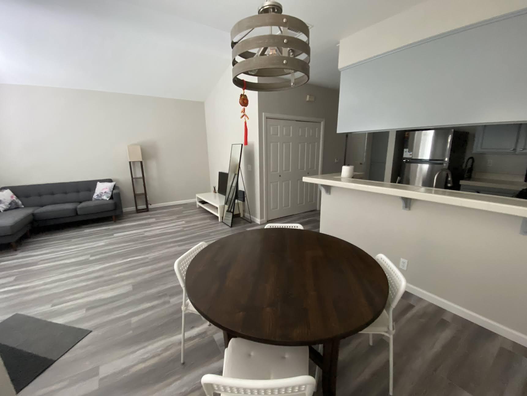 Living Room + Dining Area + Laundry Doors + Kitchen - 1143 Greene Ter