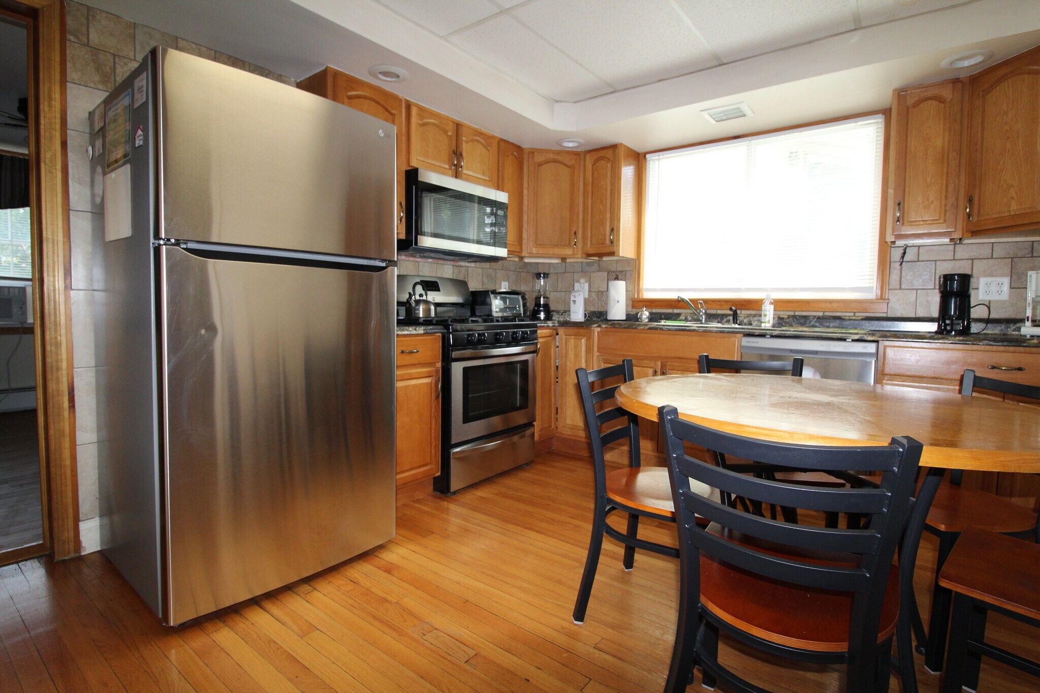 Kitchen with all stainless steel applicances - 78 Elm St