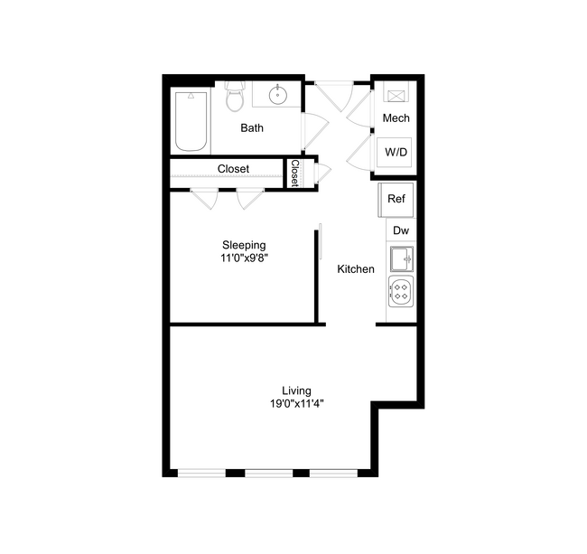 Floorplan - The Swift at Petworth Metro