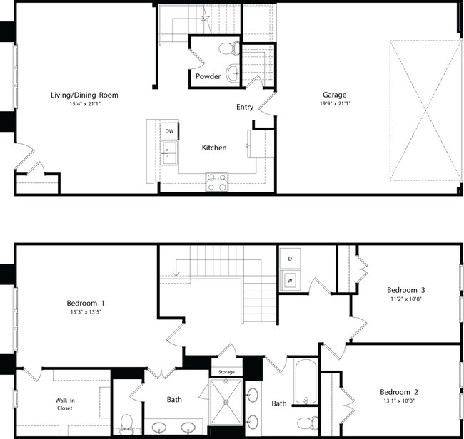 Floorplan - The Louise Townhomes