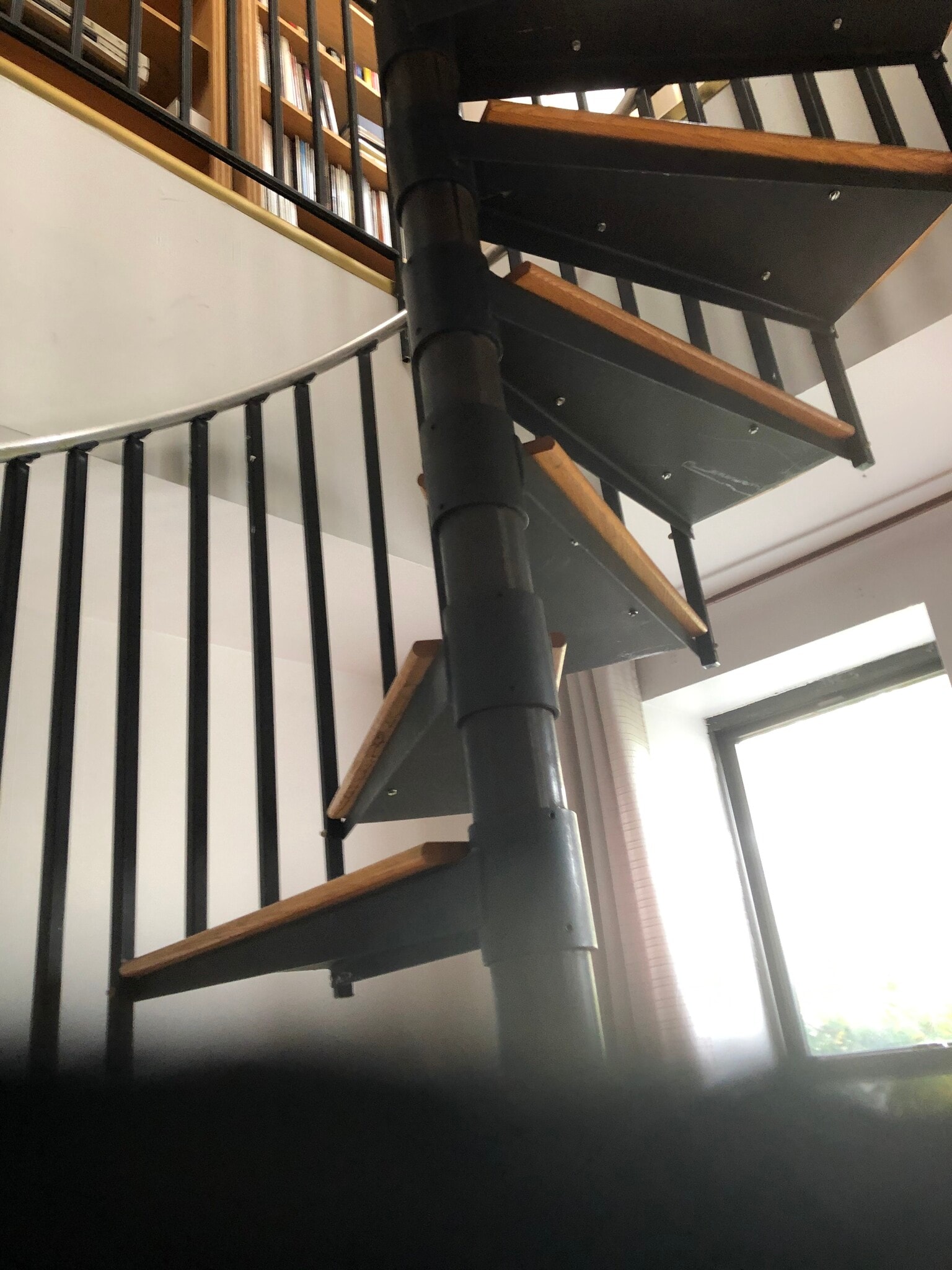 Spiral staircase to 3rd fl bdrm - 147 W 118th St