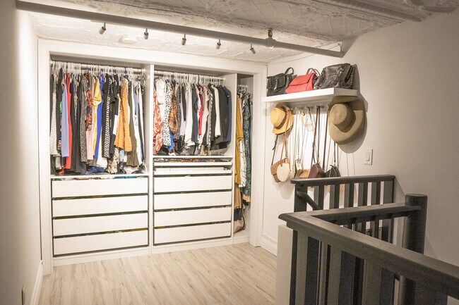 Walk in closet can double as an office - 25 N Broadway
