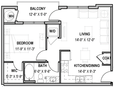 Floorplan - St Mark Village Apartments