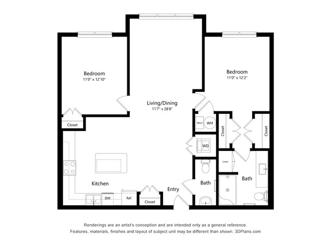 Floorplan - Ashlynn Ridge 55+ Apartments