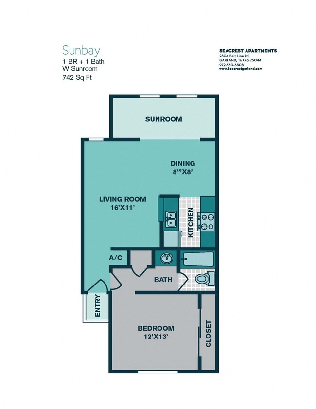 Floorplan - Seacrest Apartments