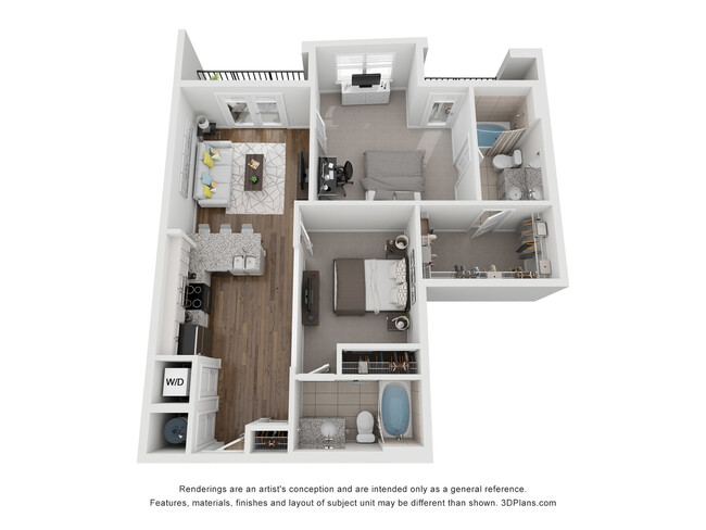 Explore this chic apartment layout designed for modern living. - Infinity Midtown