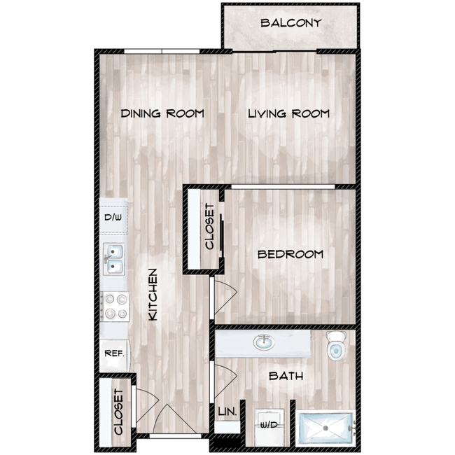 1x1_A_535_SqFt_FP_762113.png - Pointe by Vintage Apartments