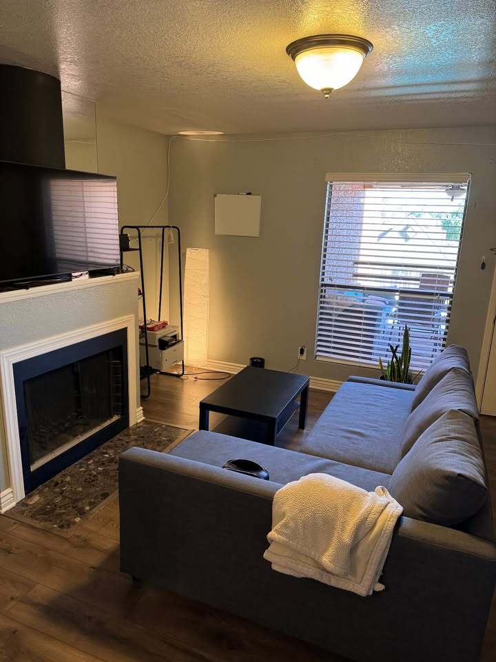 Shared Living Room with Couch and TV - 1340 N Recker Rd