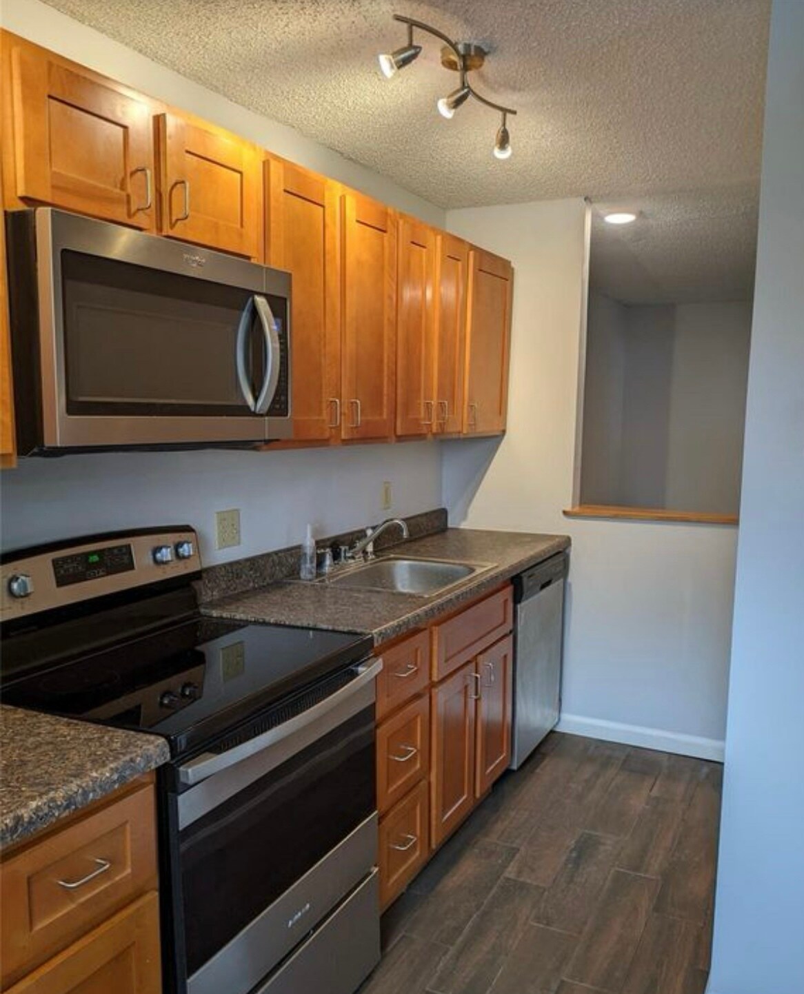 stainless steel appliance / modern shaker cabinets - 47 Aurora Dr