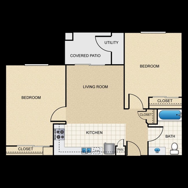 2BR/1BA - Tanner Manor