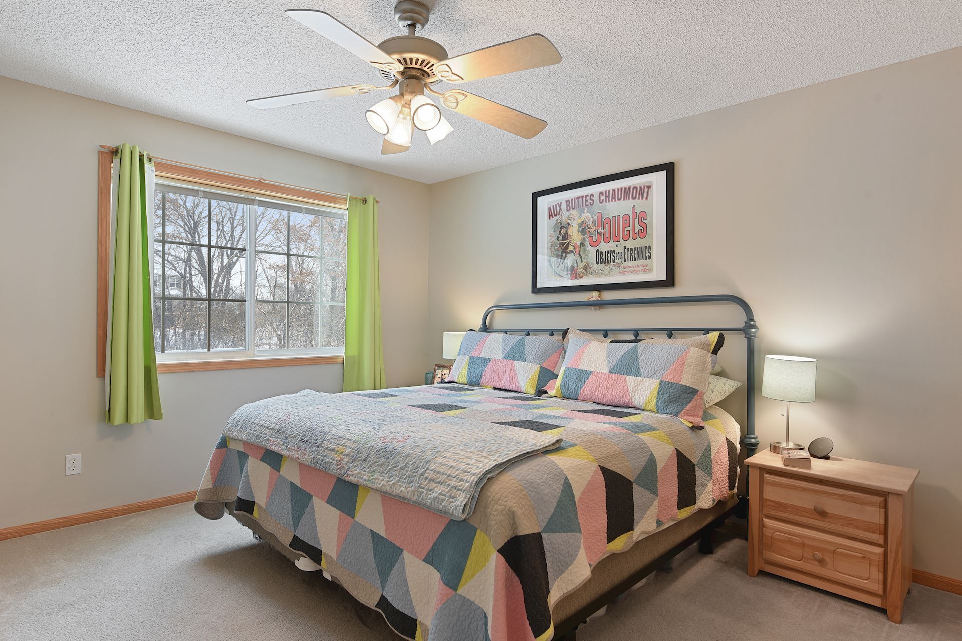 Master bedroom, with wooded view - 20505 Erin Ct