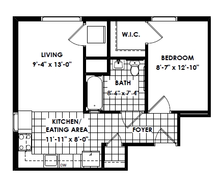 1BR/1BA - Clayton Court Apartments