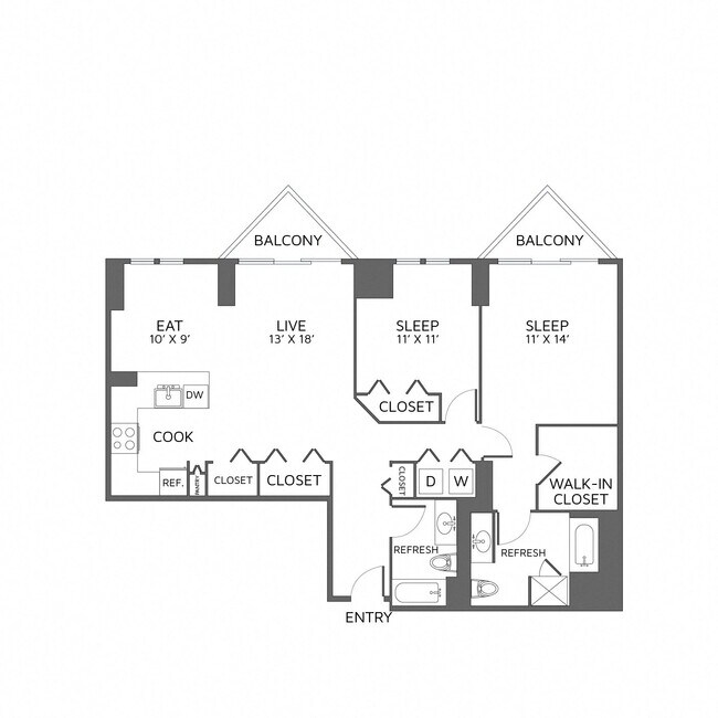 Floorplan - Left Bank
