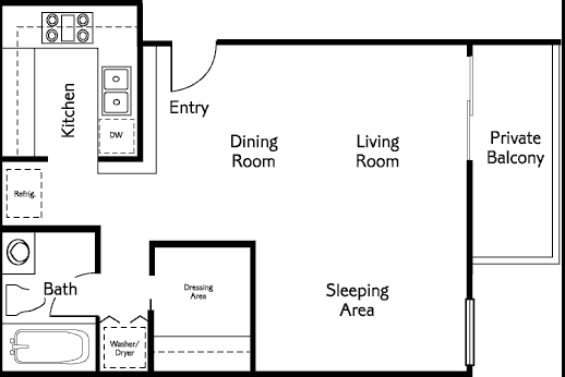 Studio - Balboa Ridge Condos