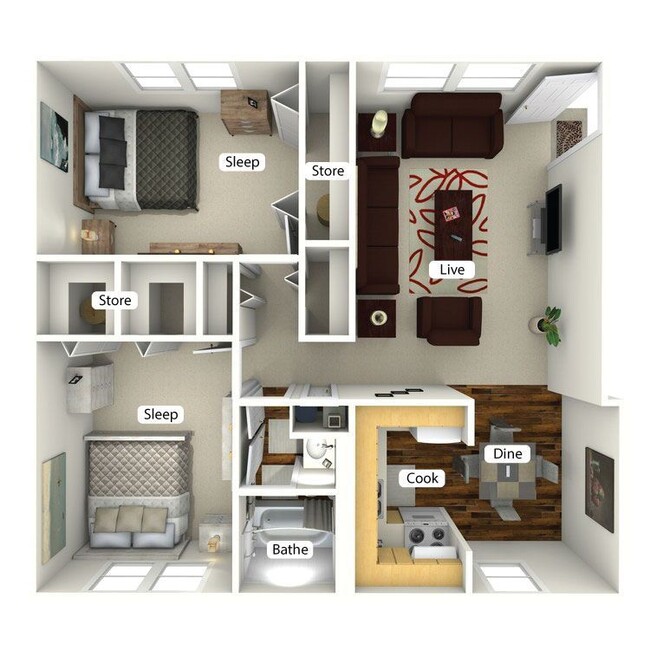 Floorplan - The Commons at Briarwood Park